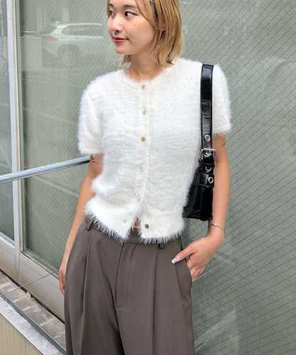 【WHO'S WHO gallery】長毛絨短袖開衫