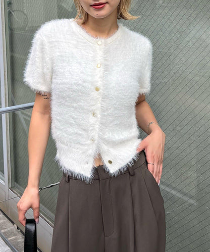 【WHO'S WHO gallery】長毛絨短袖開衫