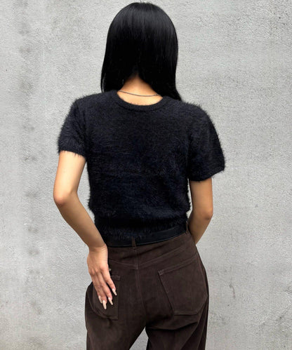 【WHO'S WHO gallery】長毛絨短袖開衫