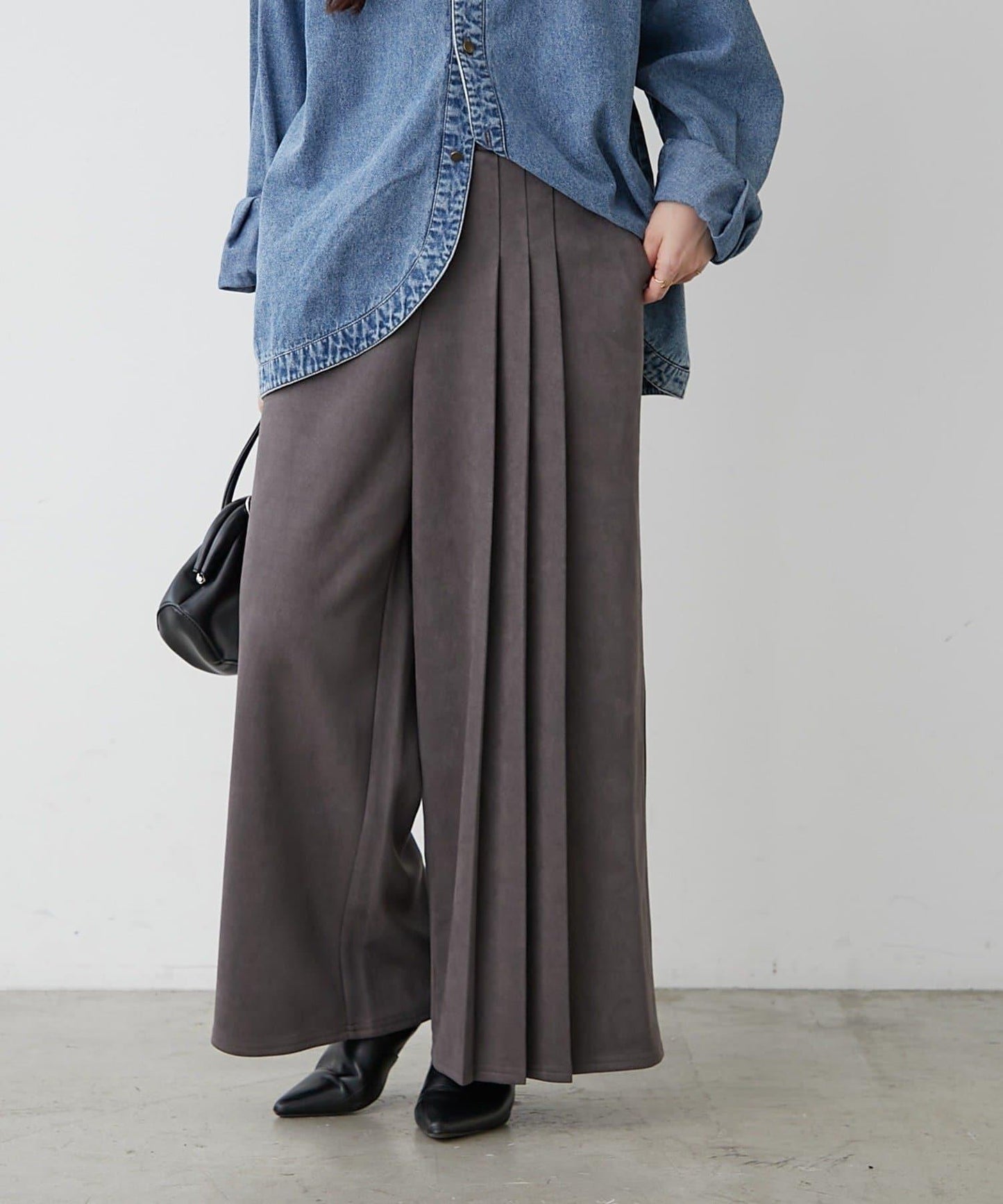 舒適美型【RMAF】側褶褲