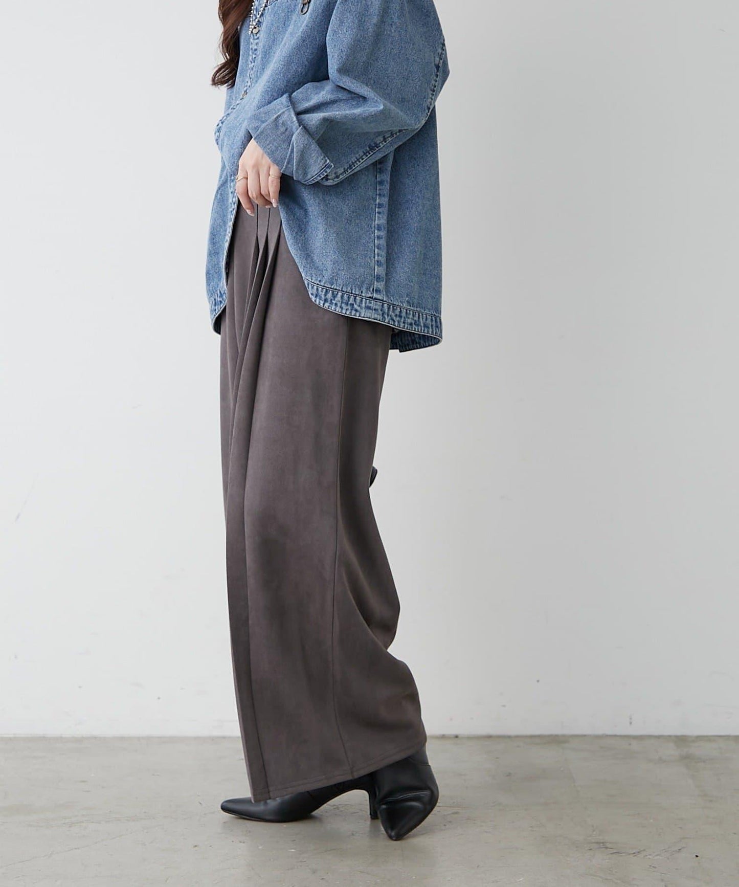 舒適美型【RMAF】側褶褲