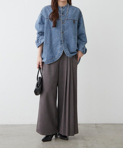 舒適美型【RMAF】側褶褲