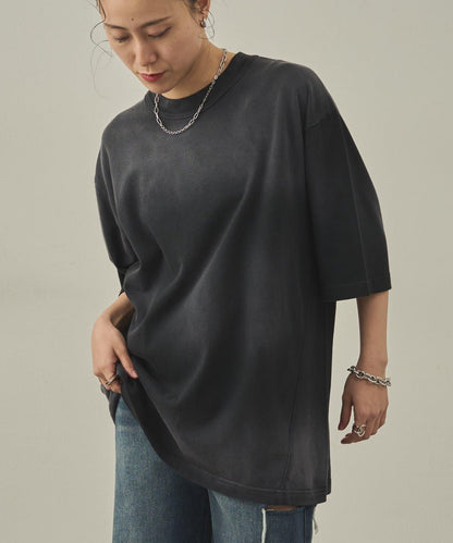 【paradigm】氣烤天竺硫化染噴霧T恤