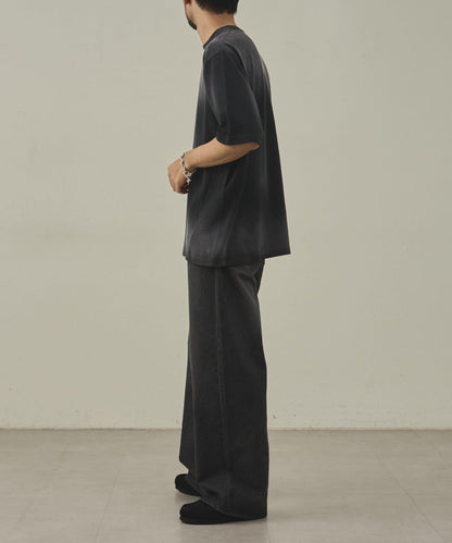 【paradigm】氣烤天竺硫化染噴霧T恤