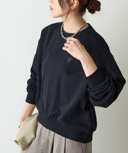 愛心刺繡衛衣套頭衫