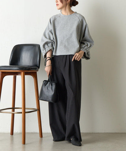 【套裝可搭配】箱型蝙蝠袖套頭衫