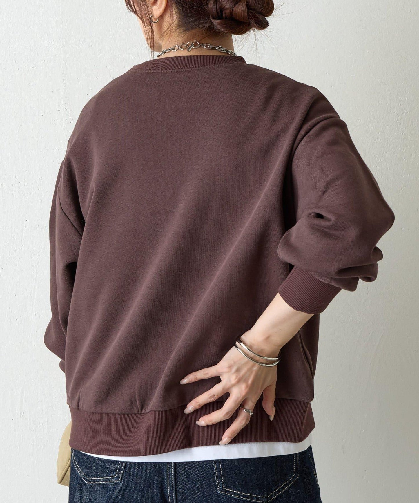 愛心刺繡衛衣套頭衫