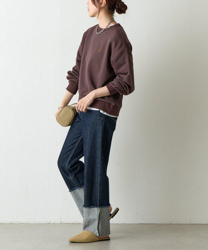 愛心刺繡衛衣套頭衫