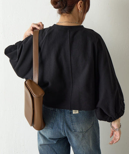 【套裝可搭配】箱型蝙蝠袖套頭衫