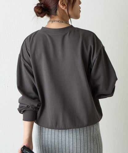 愛心刺繡衛衣套頭衫