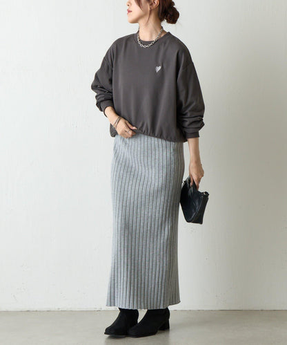 愛心刺繡衛衣套頭衫