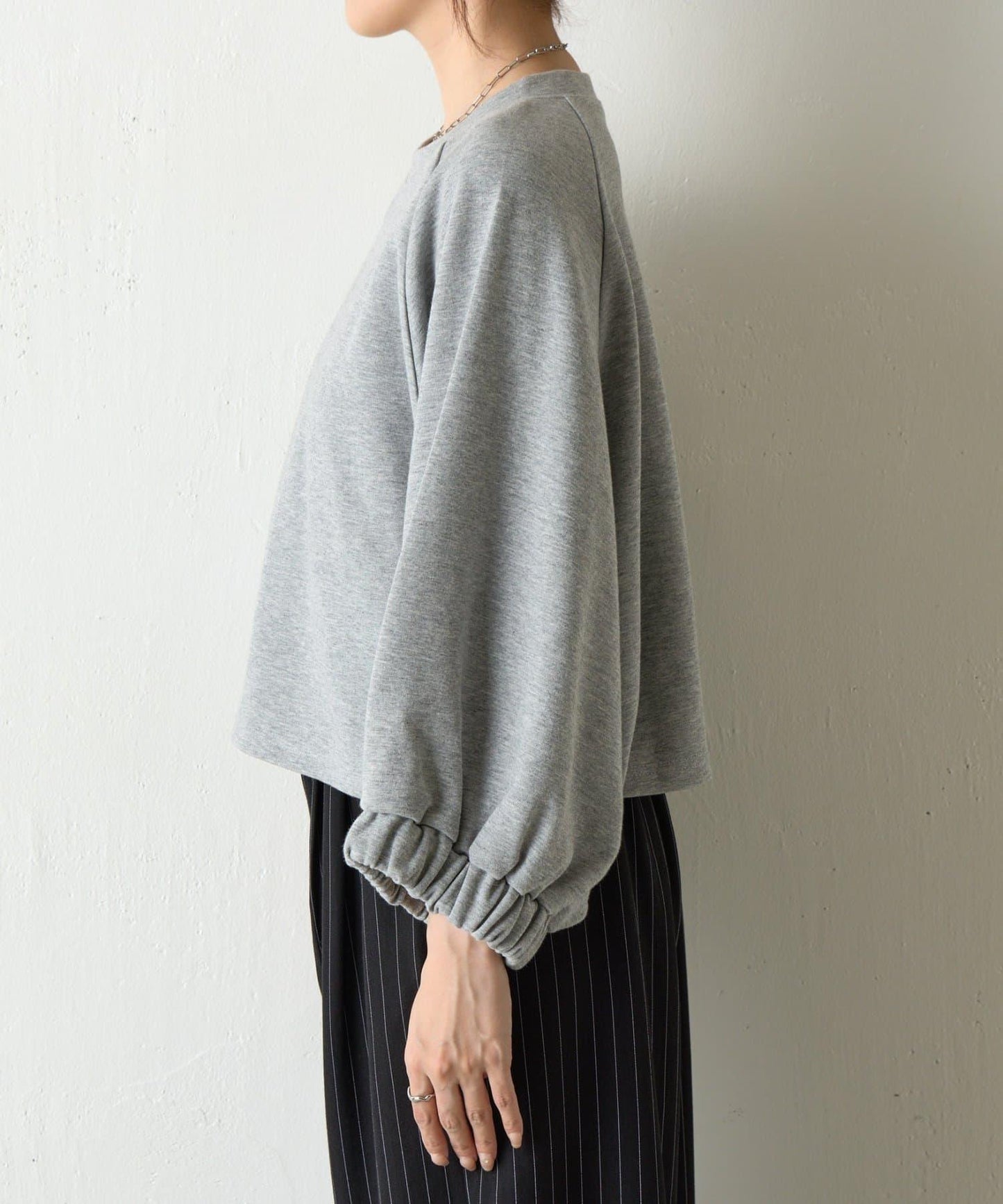 【套裝可搭配】箱型蝙蝠袖套頭衫