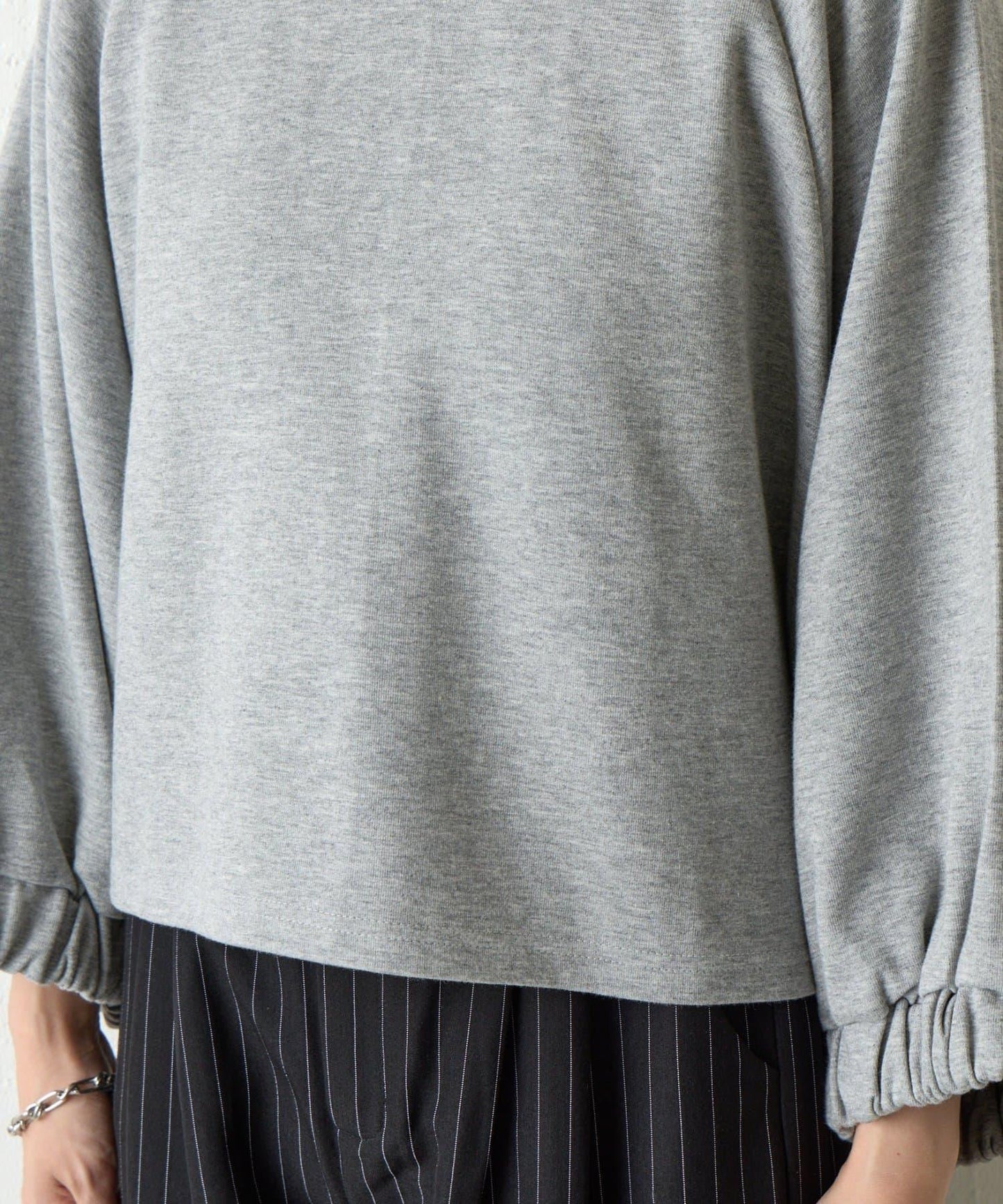 【套裝可搭配】箱型蝙蝠袖套頭衫