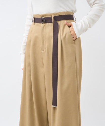 【輕盈感】褶皺工裝寬腿褲