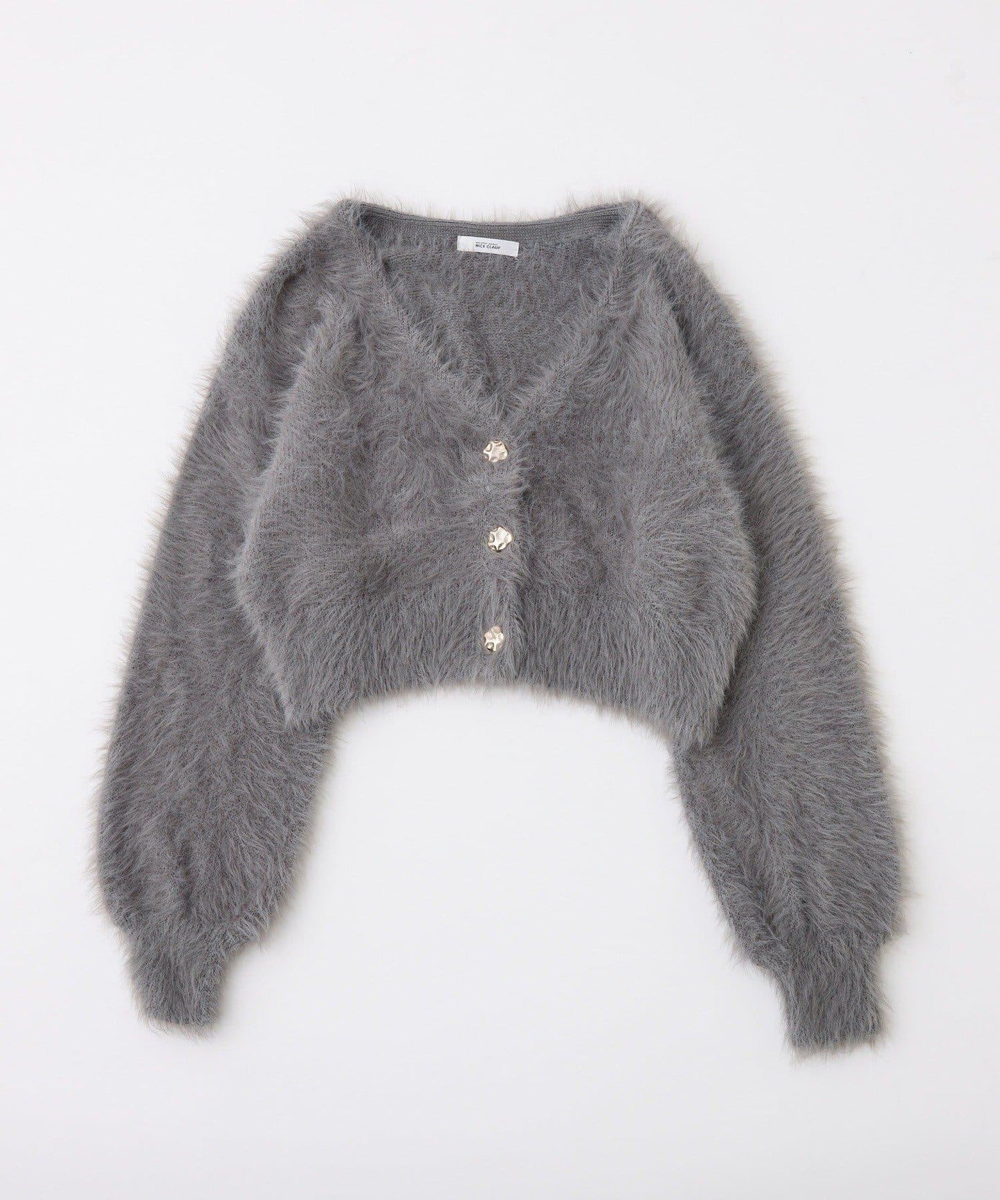 milky羽毛短款開衫