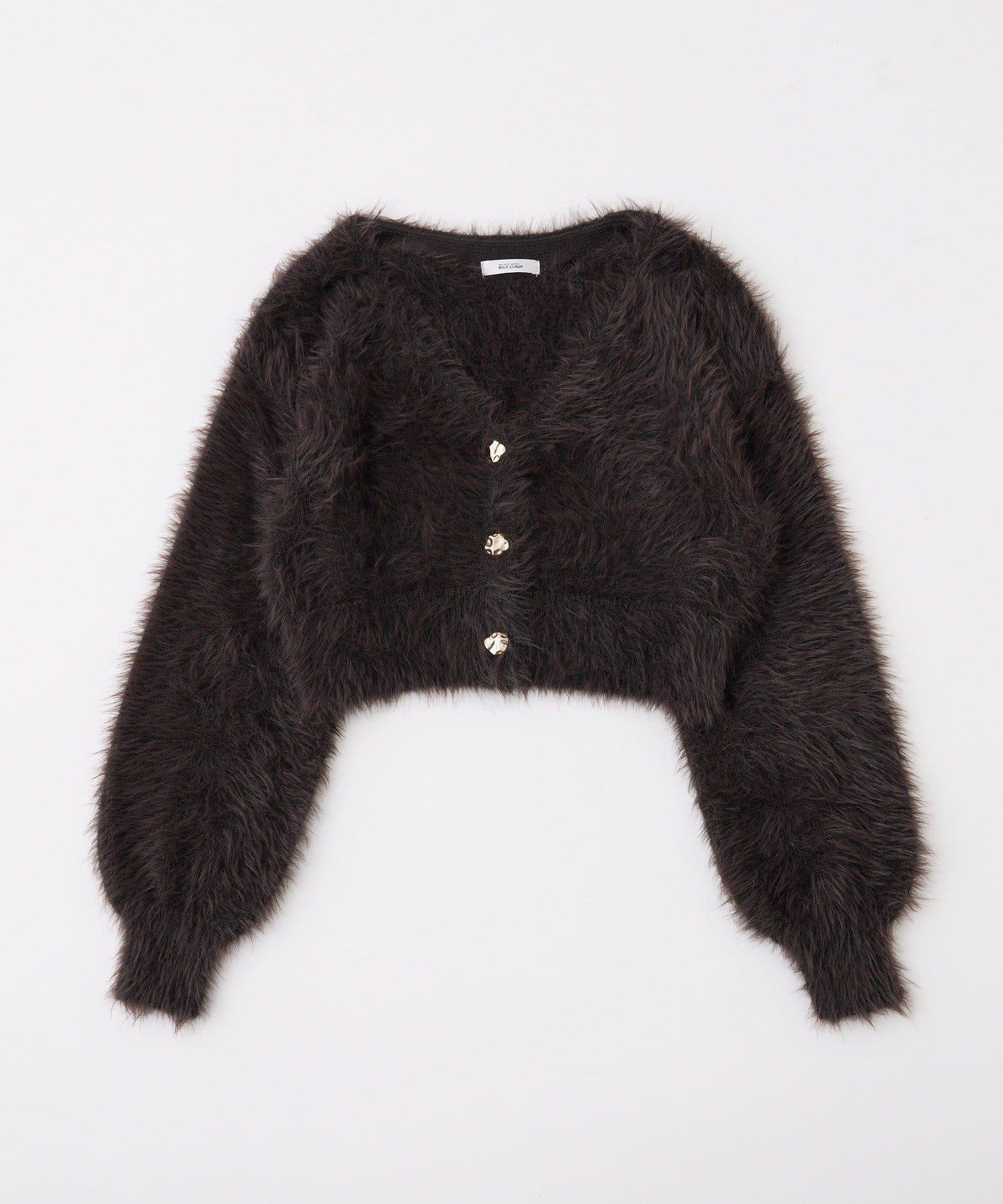 milky羽毛短款開衫