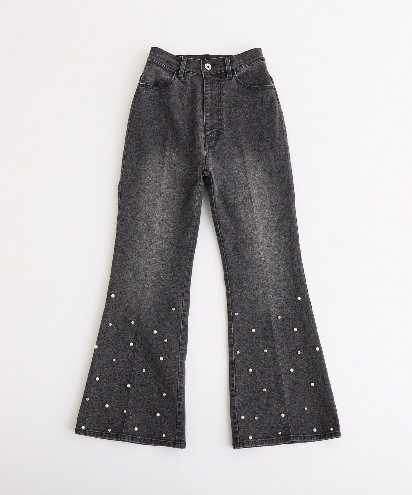 美腿喇叭牛仔褲