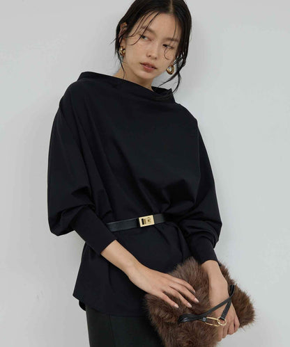 【近期開始】【ガランテ的名品推出新款！】褶皺瓶型針織衫