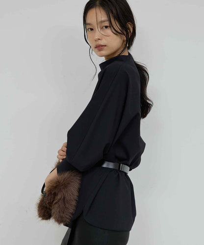 【近期開始】【ガランテ的名品推出新款！】褶皺瓶型針織衫