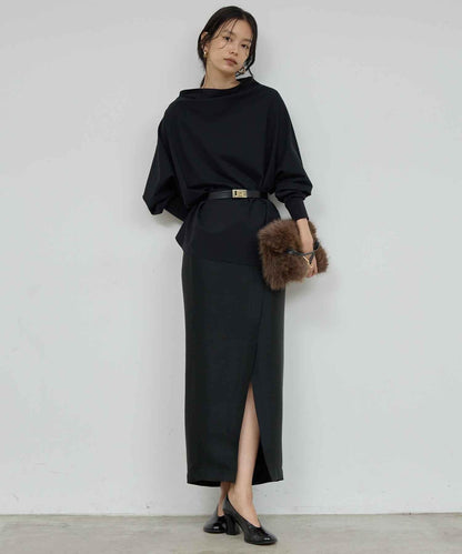 【近期開始】【ガランテ的名品推出新款！】褶皺瓶型針織衫