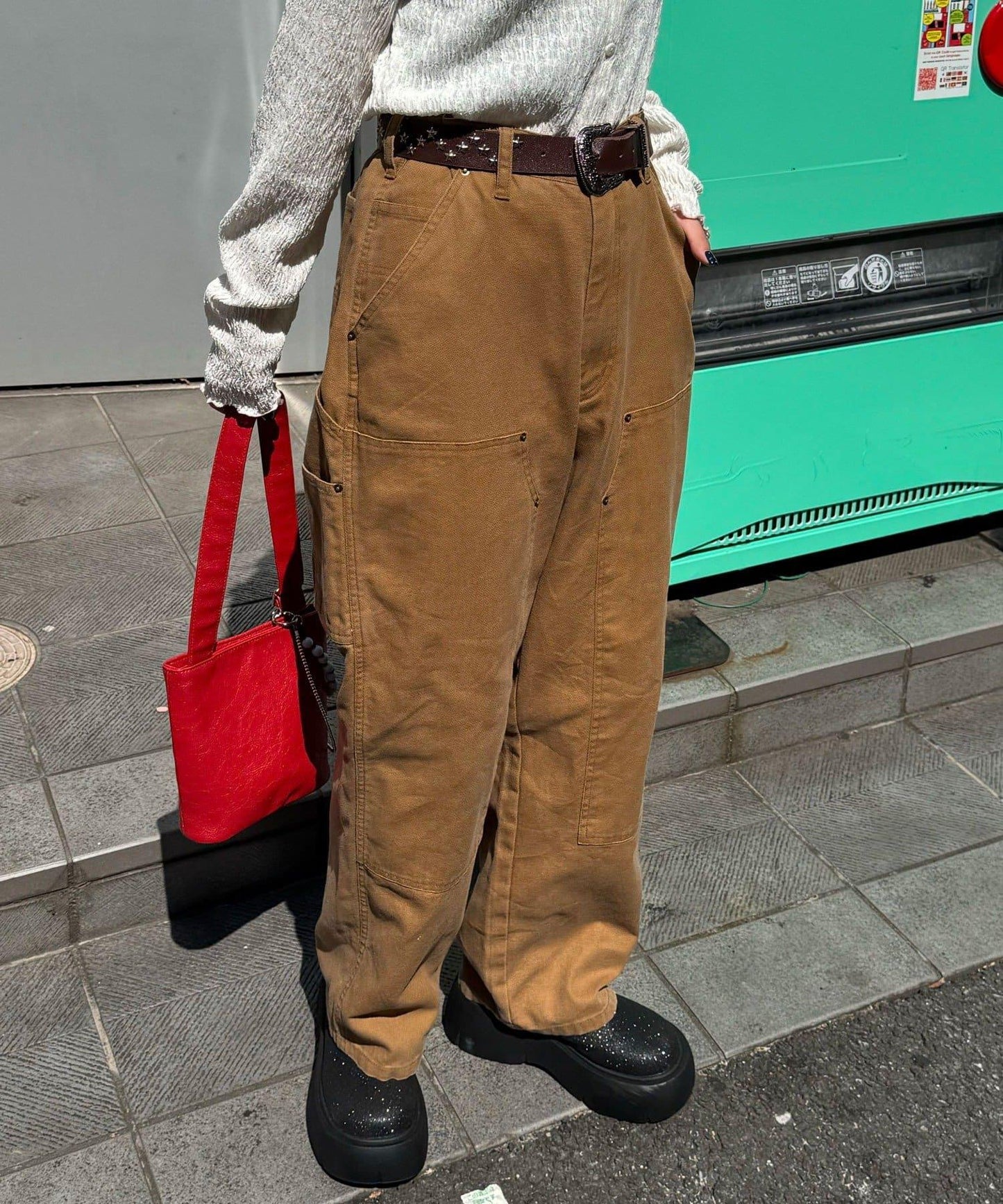 鴨嘴雙層護膝褲