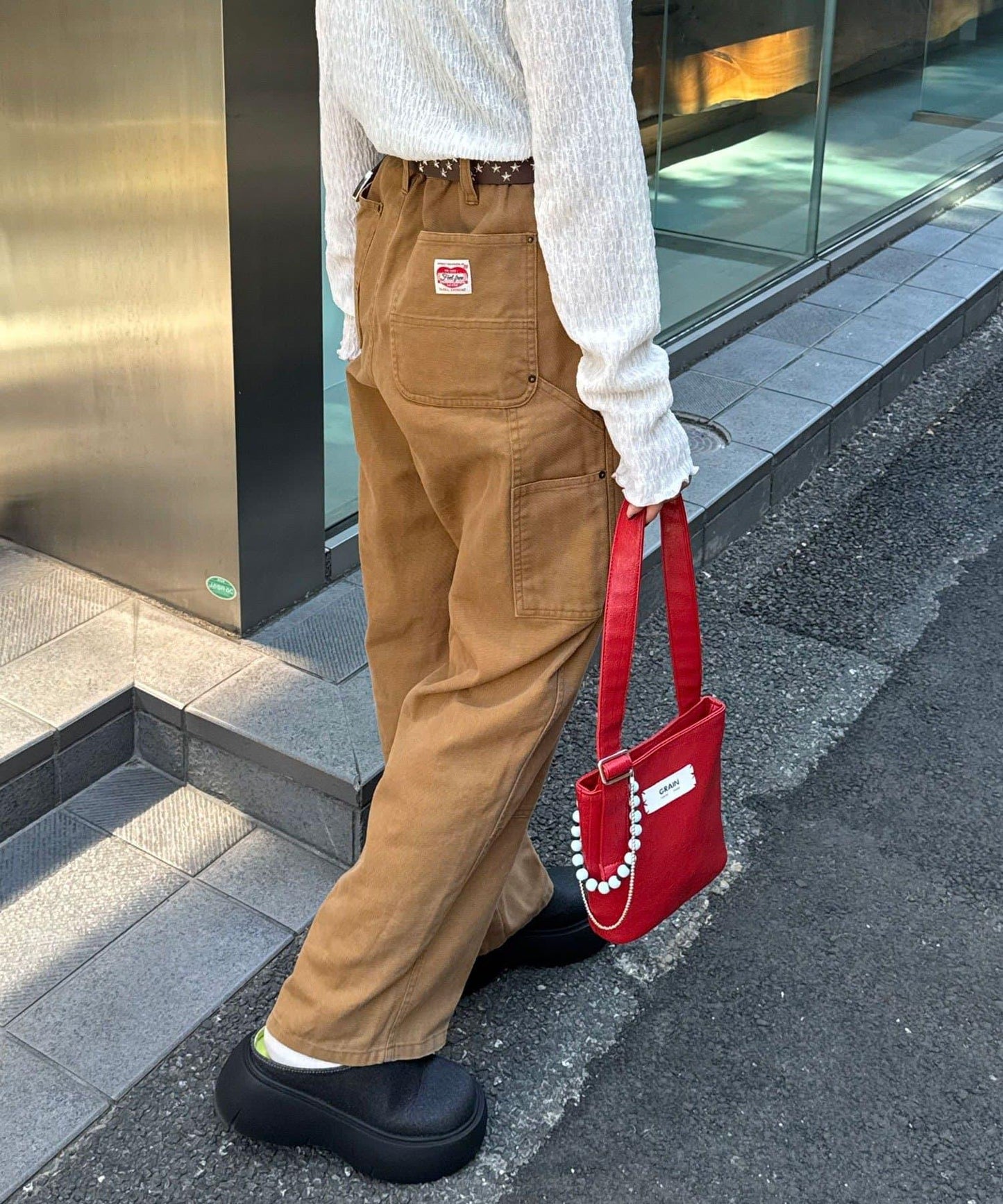 鴨嘴雙層護膝褲