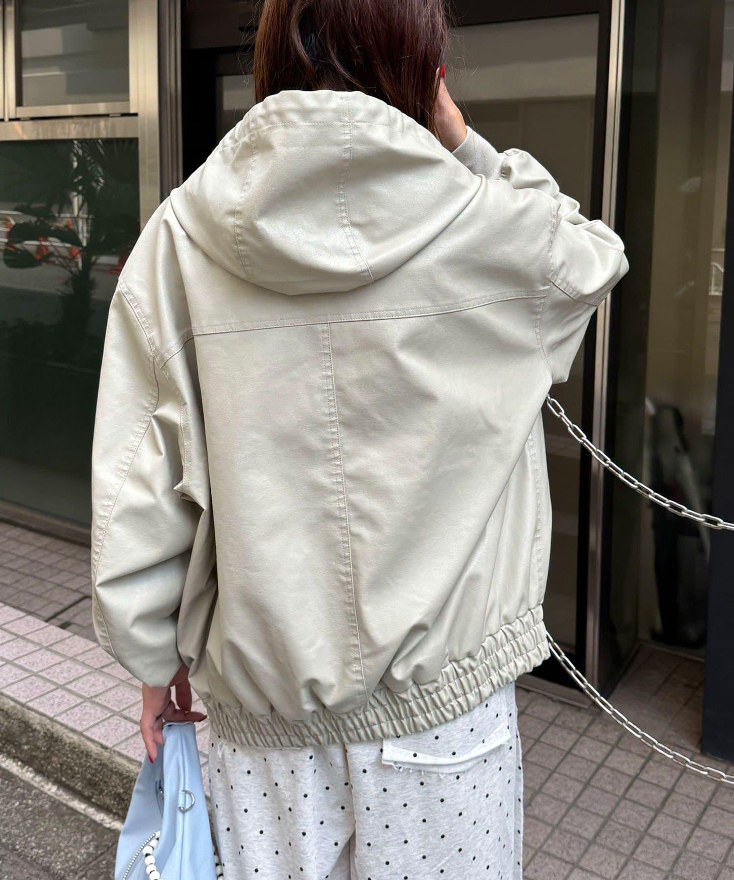 【Ciaopanic】運動風皮革連帽外套