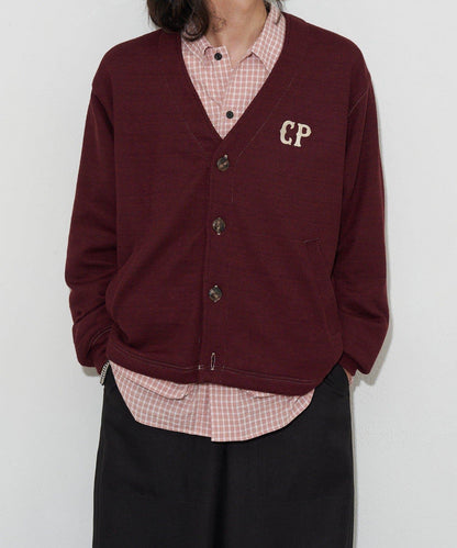 CP標誌縫線開衫