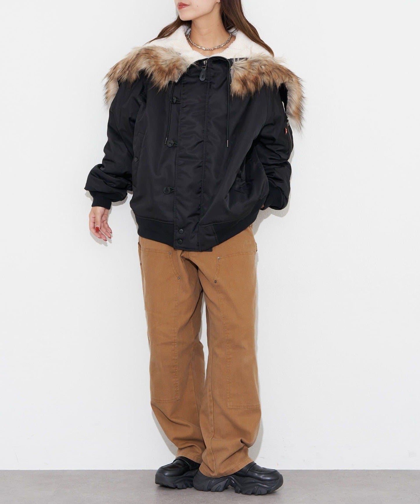 鴨嘴雙層護膝褲