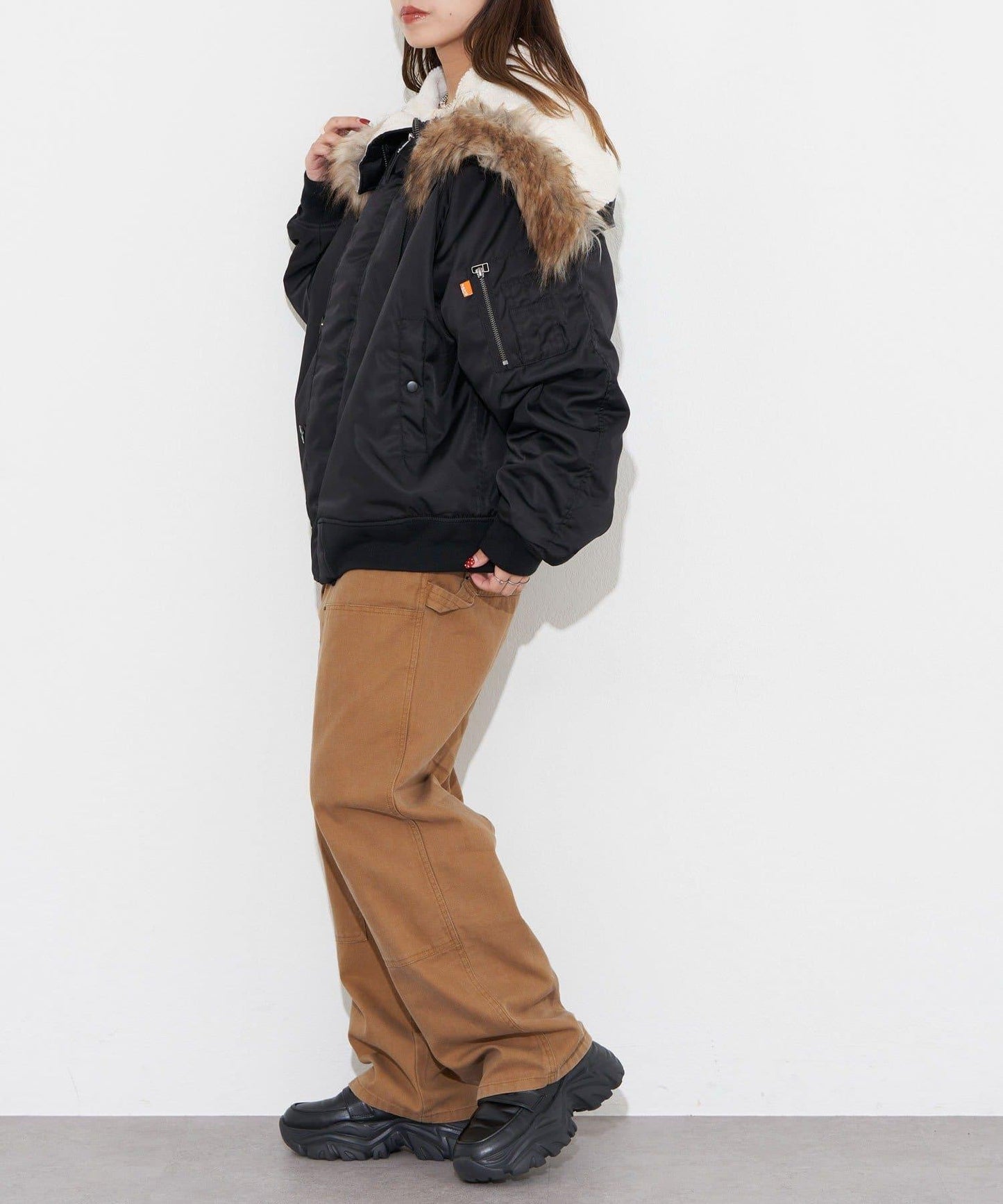 鴨嘴雙層護膝褲