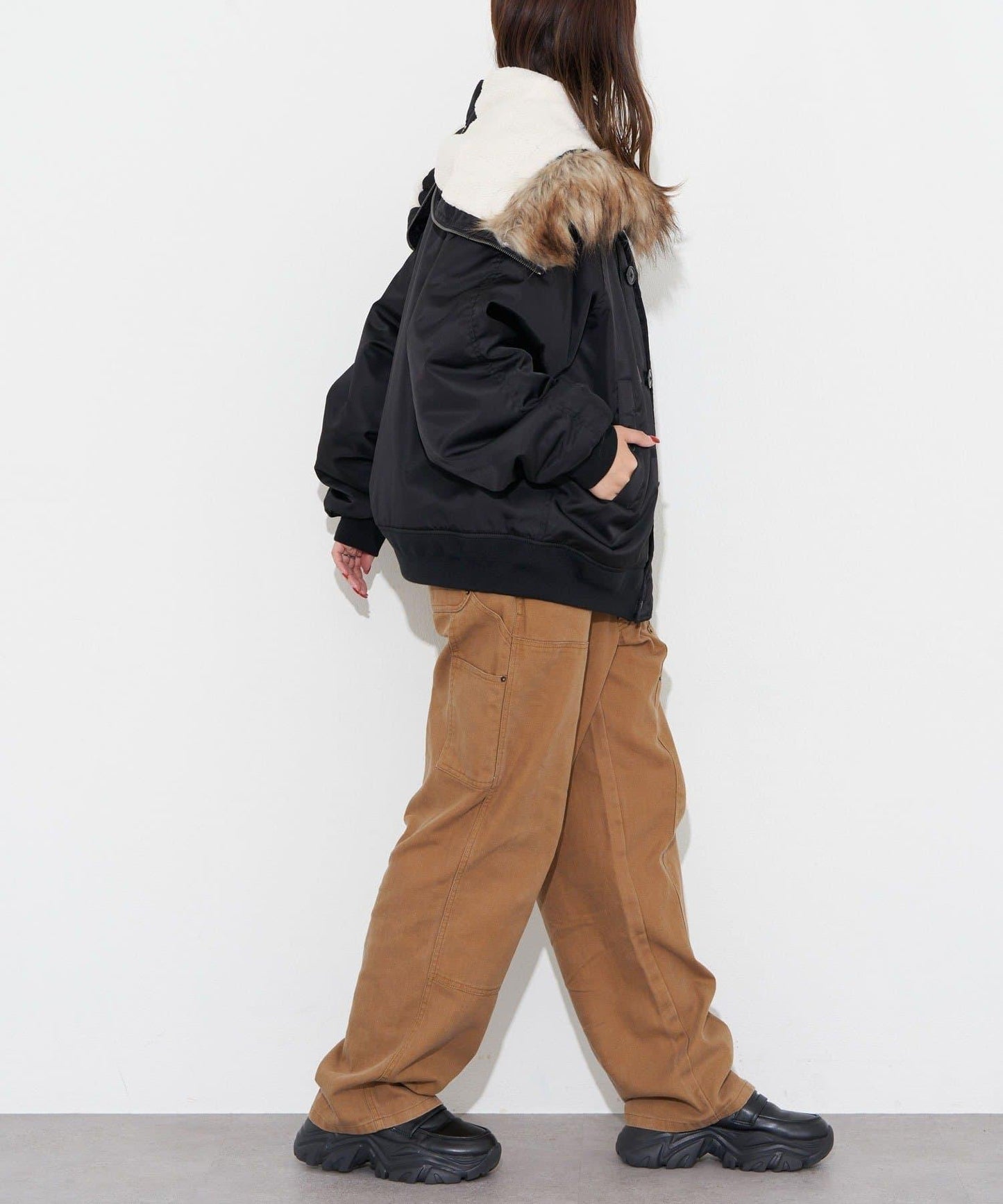 鴨嘴雙層護膝褲