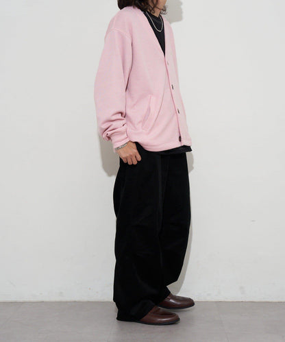 寬鬆燈芯絨闊腿褲