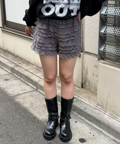 層疊荷葉邊短褲