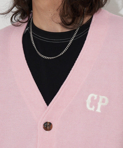 CP標誌縫線開衫