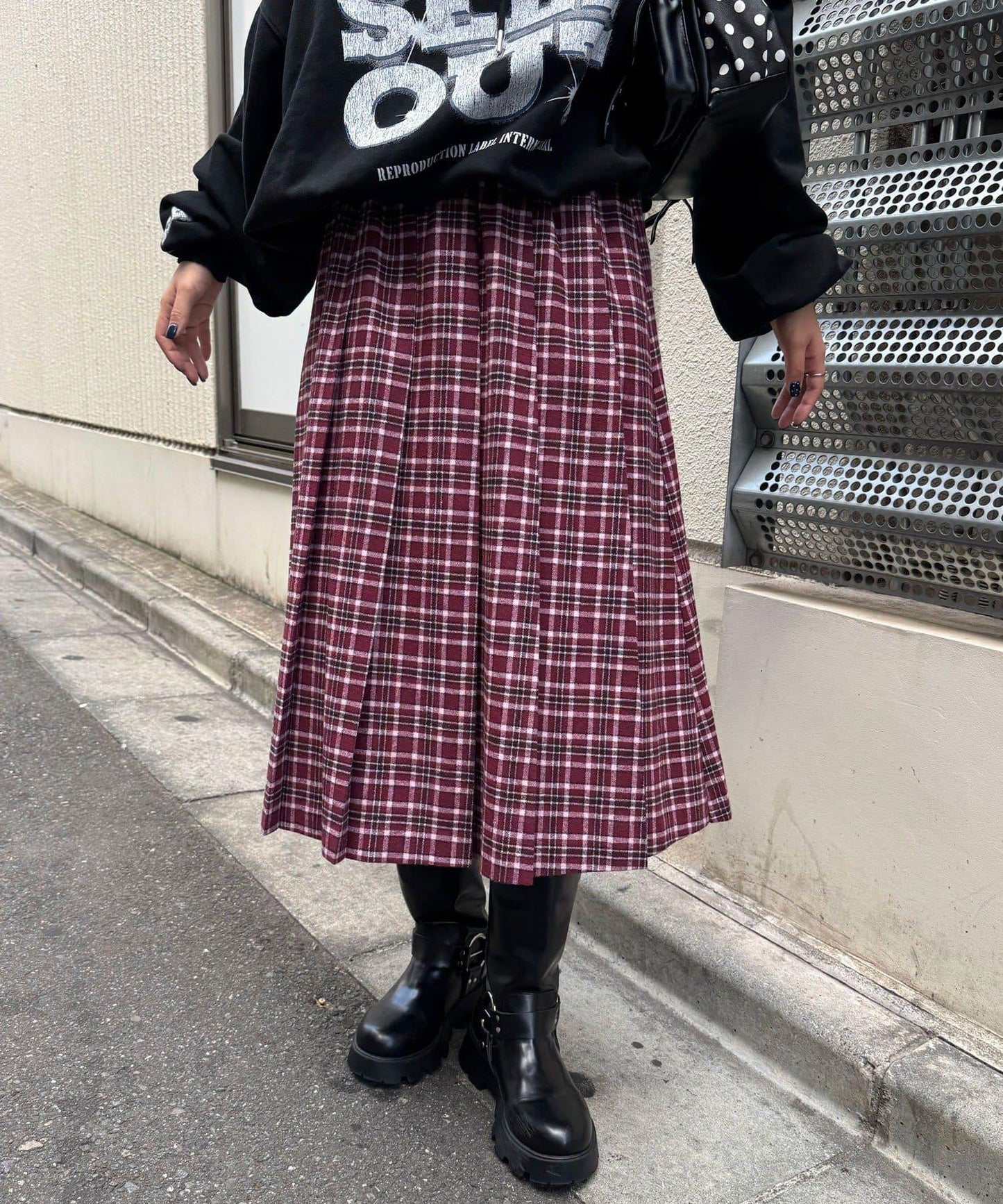 【2尺碼可選】格紋百褶裙