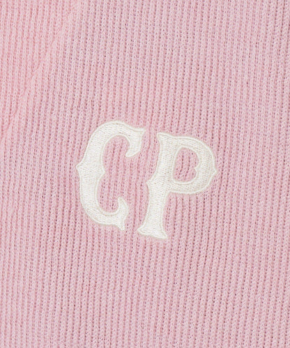 CP標誌縫線開衫