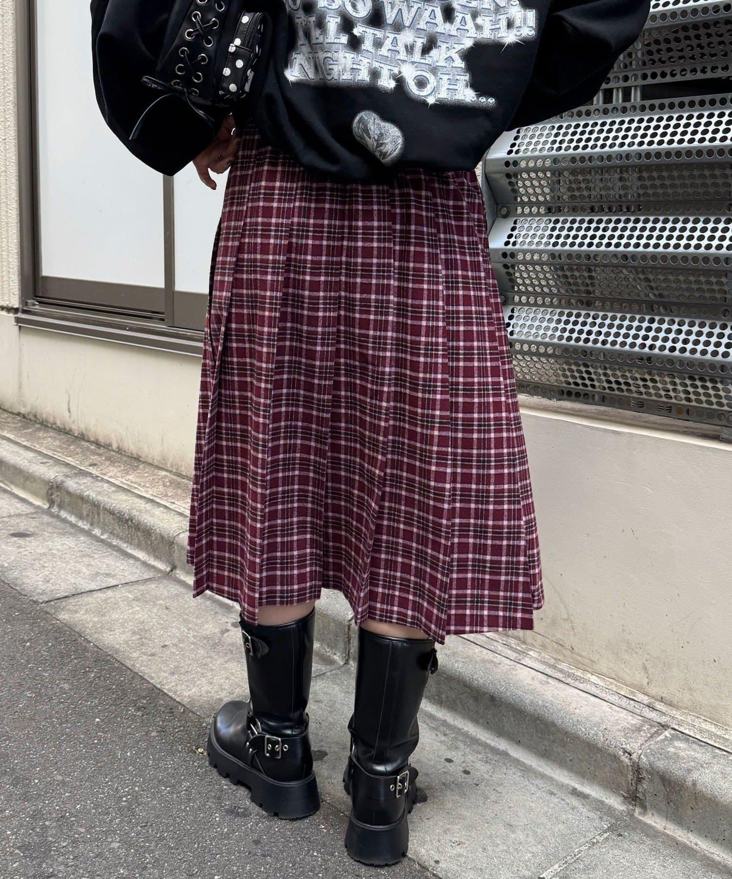 【2尺碼可選】格紋百褶裙