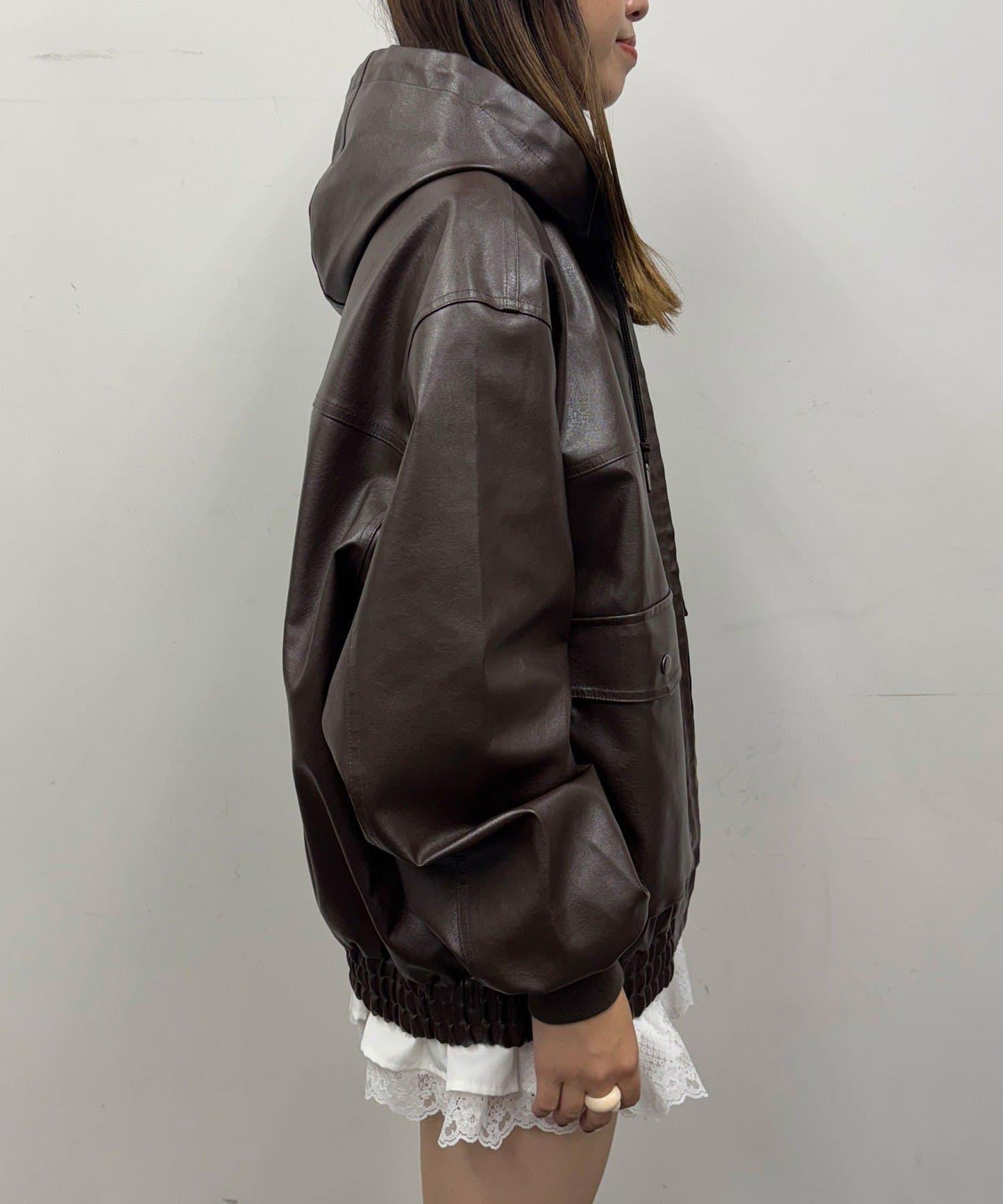 【Ciaopanic】運動風皮革連帽外套