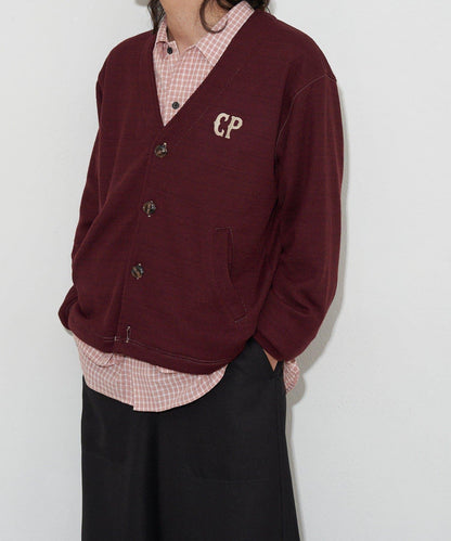 CP標誌縫線開衫