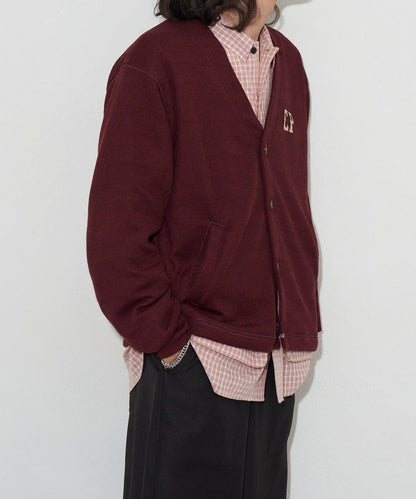 CP標誌縫線開衫