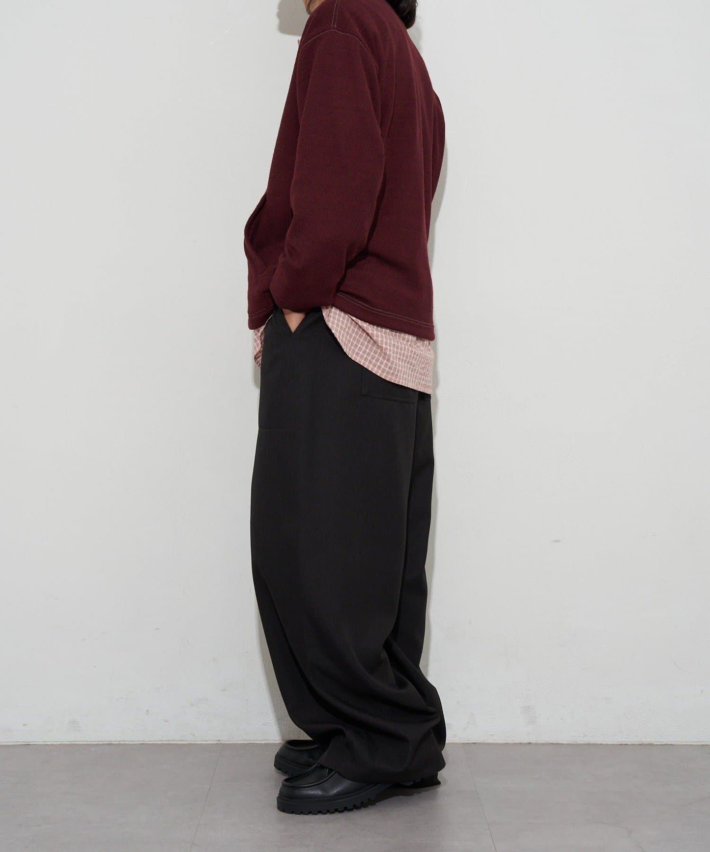 CP標誌縫線開衫