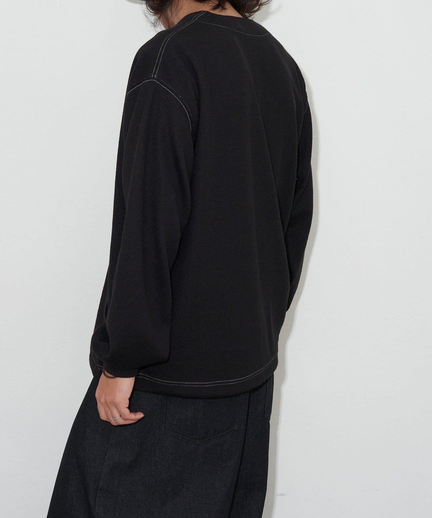 CP標誌縫線開衫