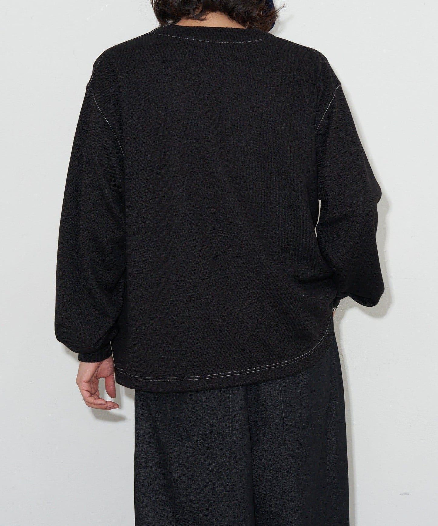 CP標誌縫線開衫