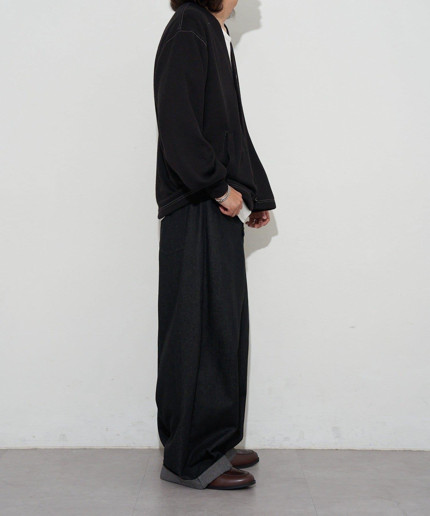 CP標誌縫線開衫