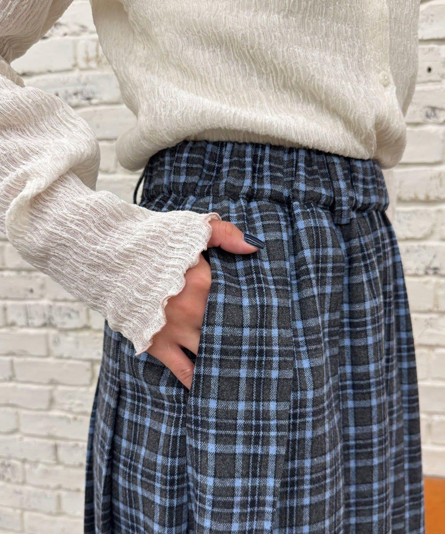 【2尺碼可選】格紋百褶裙