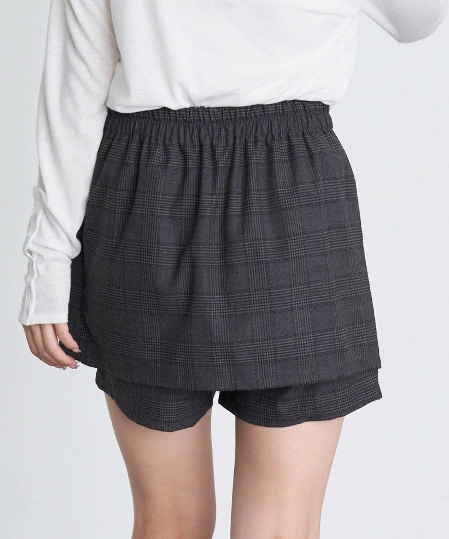 【RAY CASSIN】開衩疊穿半身裙褲