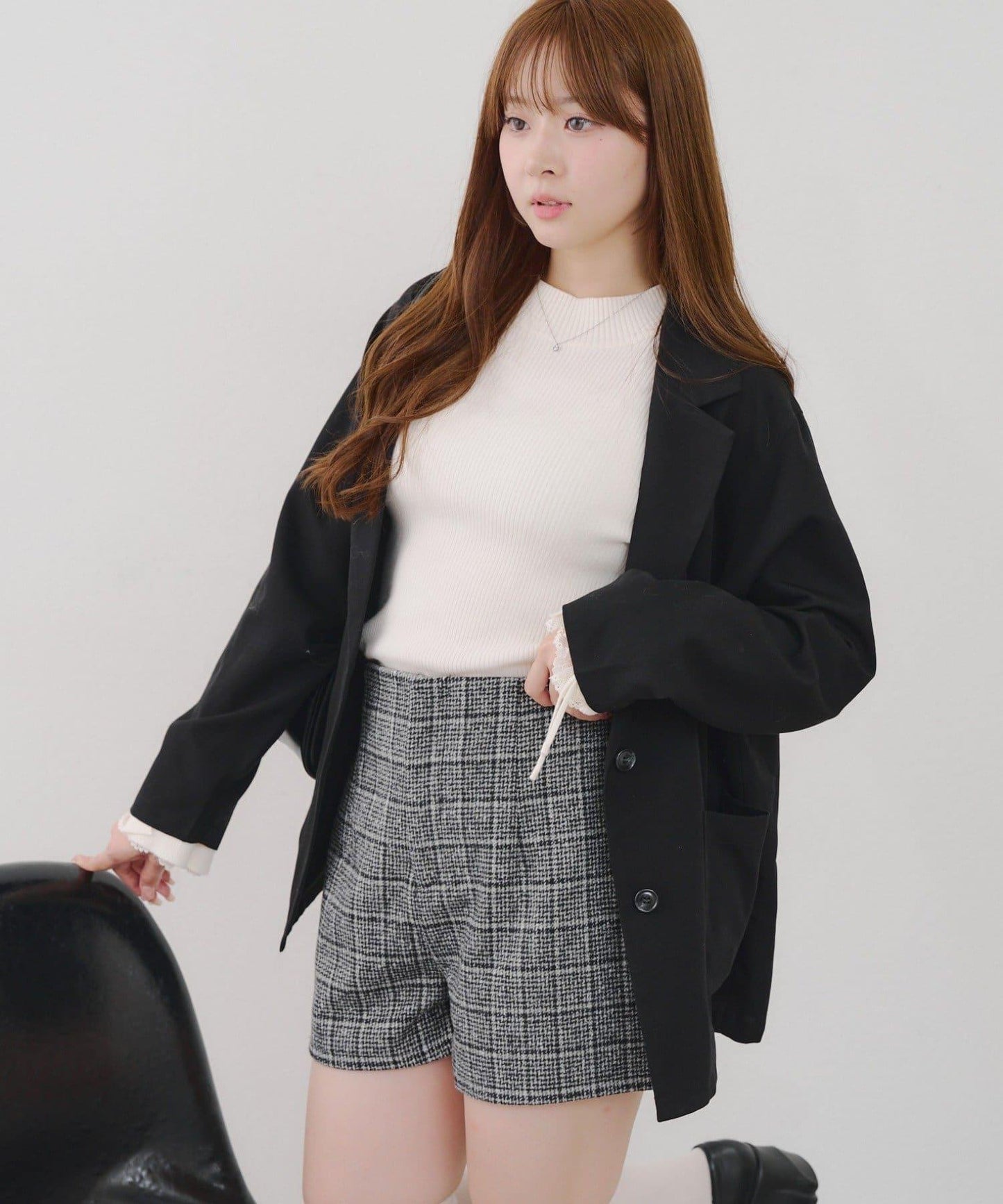 【Tweed Collection】格紋短褲