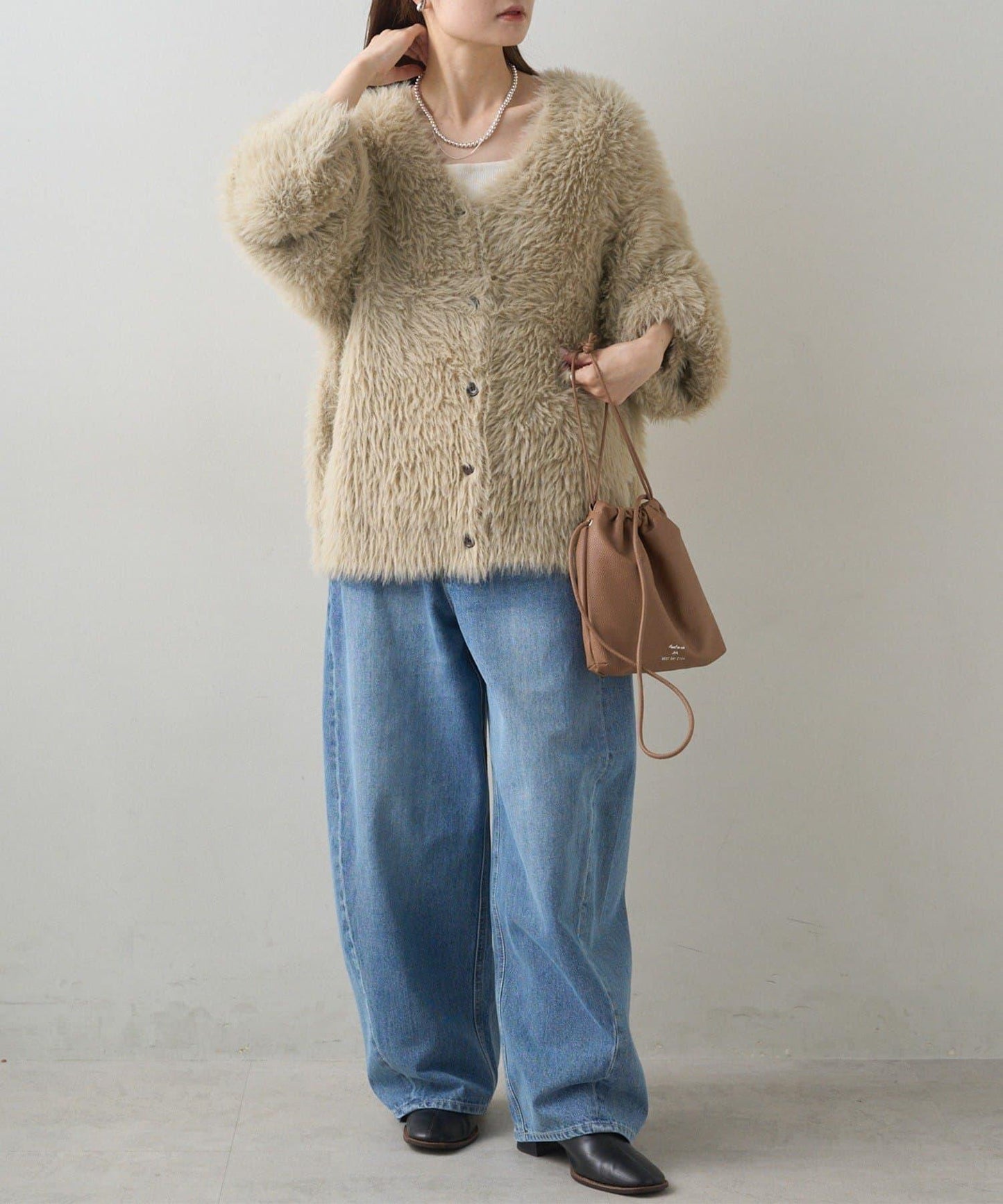 錐形牛仔3D立體剪裁牛仔褲