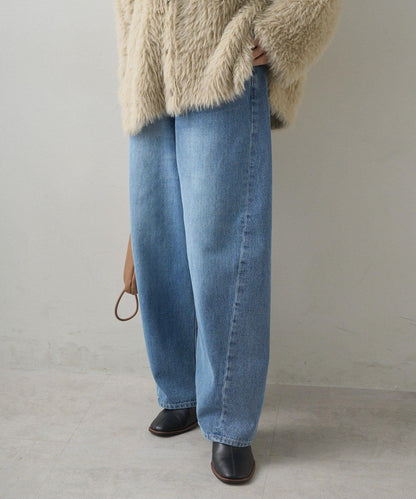 錐形牛仔3D立體剪裁牛仔褲