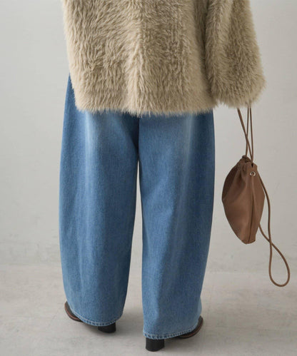 錐形牛仔3D立體剪裁牛仔褲